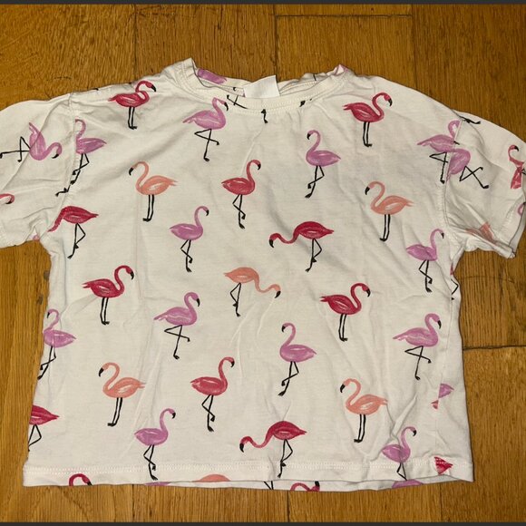 Zara Girls Flamingo Tee - Picture 1 of 2